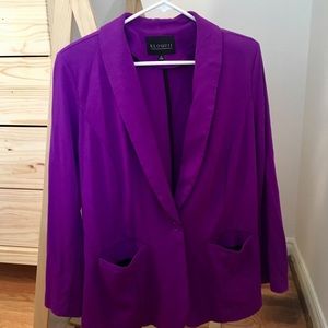 Fun purple jersey blazer